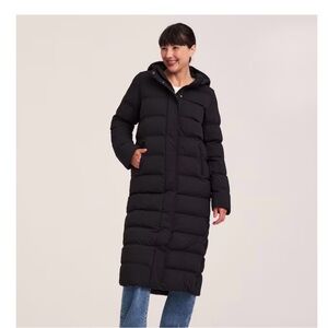 Denver Hayes Long Black Puffer Coat